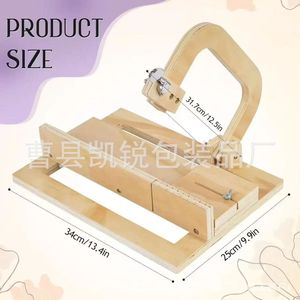 Wooden Soap Cutter Kr-17 Manual Adjustable <b>Wire</b> Tension For Soap Making And <b>Cheese</b> Slicing - Product Image 3
