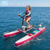 Vélo aquatique gonflable pour enfant, style SUP, ponton flottant plat, cadre en aluminium, résistant à l'usure, pliable, taille personnalisée, de Chine, Lumark