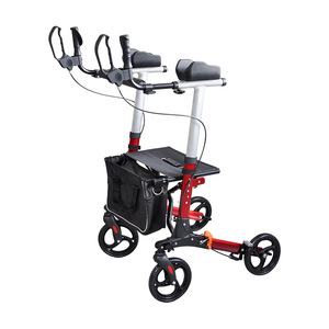 Déambulateur pliant Fujiang en alliage d'aluminium à quatre roues avec siège et accoudoirs pour personnes âgées, chariot de courses, scooter de mobilité - Product Image 5