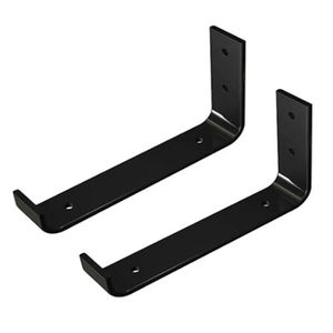 Supports d'étagère Support d'<span class=keywords><strong>angle</strong></span> noir Garde-corps robuste Main courante d'<span class=keywords><strong>escalier</strong></span> Étagère flottante en métal fixée au mur Supports réglables - Product Image 5