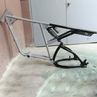 Cadre de vélo de plage électrique en alliage d'aluminium à suspension complète 20*4.0 Cadre de vélo de ville gras Ebike 73