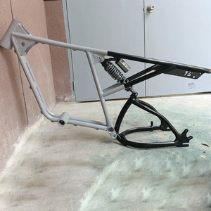 Full Suspension Soft-tail Aluminum Alloy Electric Bike Beach Bicycle <strong>Frame</strong> 20*4.0 Fat City Bike <strong>Frame</strong> <strong>Ebike</strong> 73 Frameset - Product Image 6