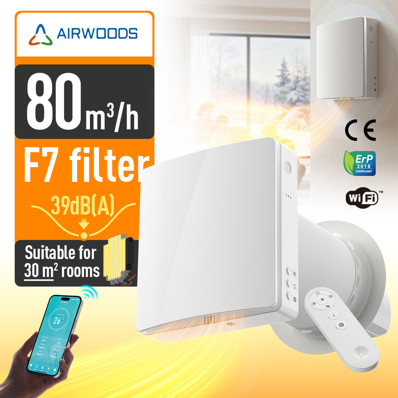 39dB A Erv Heat Ventilation DC