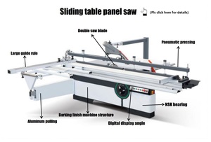 Scie à table coulissante professionnelle <span class=keywords><strong>GTS</strong></span> 10 <span class=keywords><strong>XC</strong></span> pour le travail du bois, scie à panneaux coulissante Evok F3200 - Product Image 5
