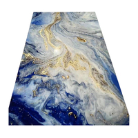 Prix usine Home Decor TV Fond PVC UV Marbre Feuille 3mm Haut Brillant PVC Marbre Panneau Mural
