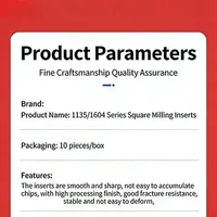 Plaquettes de fraisage CNC en carbure monobloc APMT 1135 1604 Outils de coupe