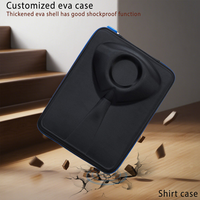 Boîte de rangement EVA 2026 personnalisée avec logo et motif de cravate, coque rigide étanche et antichoc pour organisateur de chemises de voyage unisexe quotidien