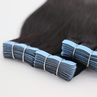 Ruban de qualité doublement dessiné de luxe dans les extensions de cheveux 50g 20 pièces vietnamien 100% ruban brut de cheveux humains dans les extensions de cheveux