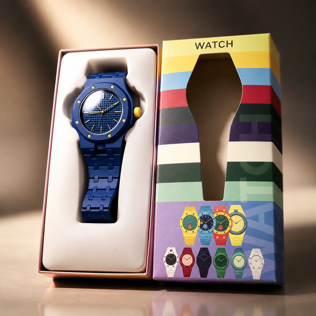 Color Watch Wholesale Factory, Lightweight and Simple Plastic Strap, Watch 3 O'clock Crown Replacement case