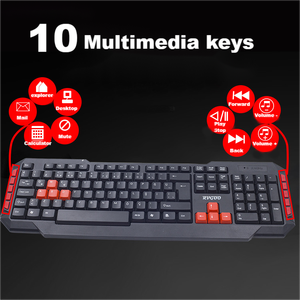 2.4G 无线键盘和鼠标组合，带 10 个多媒体快捷键，符合人体工学的办公游戏套件，即插即用 - Product Image 3