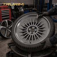 Nuevas llantas Trurim de aleación de aluminio forjado Gungray de 2 piezas Web Racing de 22-26 pulgadas 5x100 5x112 5x114.3 para Golf GTI R para Type R