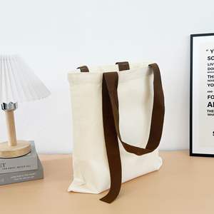 Bolsa de lona reciclable con diseño de moda y logotipo personalizado OEM, venta al por mayor de bolsos con impresión de logotipo personalizado. - Product Image 3