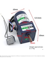 Moteur universel Yad 3GN60K 15W 220V pour accessoires de machine de jeu d'arcade