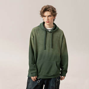 Sudadera Holgada Extra Grande de Lana Gruesa de 370 g/m², Estilo Retro Moderno, con Degradado Circular y Lavado Ácido, Personalizable - Product Image 1