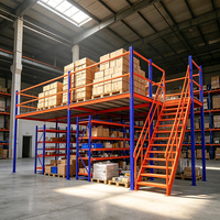 Plateforme de stockage industrielle en acier à usage intensif pour entrepôt, mezzanine et grenier