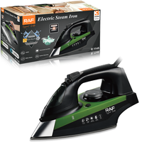 Fer à vapeur filaire RAF R.1145 1800W avec thermostat réglable, base en téflon, réservoir de 330 ml, fonction vapeur puissante pour le linge domestique et l'entretien des tissus