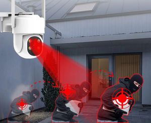 Eseecloud App 4CH 5MP năng lượng mặt trời không dây Camera Kit với 4MP máy ảnh 10inch màn hình CCTV giám sát ai hệ thống năng lượng mặt trời Wifi máy ảnh Kit - Product Image 5