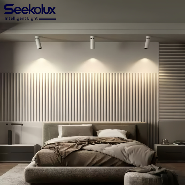 Cylindrical Surface Spotlight Adjustable COB LED 9W Aluminum Ceiling Lighting Modern 3CCT Trimless IP44 5-Year Warranty