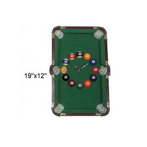 Triangle/Diamond Shape Wooden Billiard Ball Pattern <strong>Clock</strong> - Product Image 2