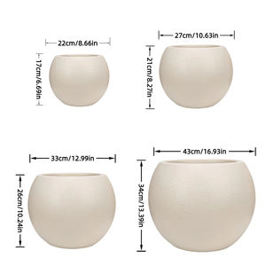 Macetas <span class=keywords><strong>de</strong></span> plástico para interior/exterior <span class=keywords><strong>de</strong></span> 8,66/10,63/12,99/16,93 <span class=keywords><strong>pulgadas</strong></span>, <span class=keywords><strong>maceta</strong></span> duradera y resistente a los rayos UV, macetas <span class=keywords><strong>de</strong></span> PE moldeadas por soplado - Product Image 4