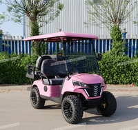 Voiturette de golf électrique au lithium Sammy 4 places 72V homologuée DOT pour les centres de villégiature américains avec couleur de carrosserie personnalisée et espace de rangement arrière