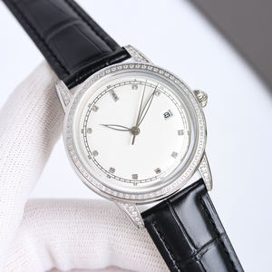 Nuevo Reloj Mecánico Blanco de Lujo de Diseñador 2025, Reloj Unisex de Alta Calidad con Correa de Cuero y Acero Inoxidable, Esfera con Agujas - Product Image 3