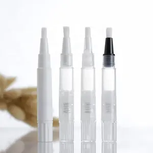 LZ包装库存100支1.5毫升3毫升5毫升透明扭上指甲凝胶包装自有品牌面霜美白角质层油笔管