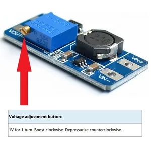 MT3608 DC-DC สเต็ปอัพคอนเวอร์เตอร์บูสเตอร์พาวเวอร์ซัพพลายโมดูลบูสต์สเต็ปอัพบอร์ด MAX เอาต์พุต 28V 2A สำหรับสำหรับอาร์ดูโน่ - Product Image 4