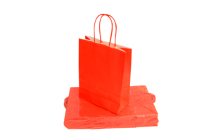 Made In Italy Carte Dozio Brand White Kraft Shopper <b>Red</b> Color Twisted Handle Size 18+8X24 cm Pack Of 25 Pieces Retail <b>paper</b> bag - Product Image 3