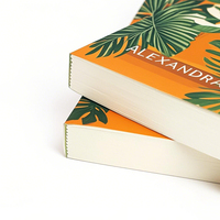 Impression de livres personnalisés, romans à couverture souple, édition spéciale avec couverture en feuille laser, papier d'art, bords vaporisés
