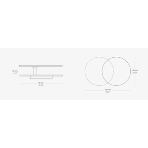 <span class=keywords><strong>Table</strong></span> <span class=keywords><strong>basse</strong></span> extensible moderne en <span class=keywords><strong>céramique</strong></span> et verre avec dessus rotatif et support chromé pour le salon - Product Image 3