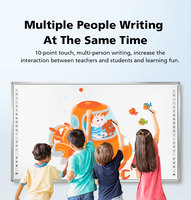 Tableau intelligent interactif multi-touch infrarouge de 102 pouces à 10/20 points pour l'enseignement Tableau blanc de réunion Tableau blanc électronique à utiliser