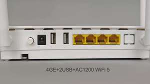 ZC-500W ZIKUN เสาอากาศสี่เสา 2.4G&5G Wi-Fi ONT 4GE GPON EPON ONU พอร์ตเสียง ดูอัลแบนด์ SC UPC FTTX DC 12V - Product Image 4