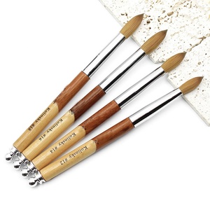Factory Customized Kolinsky <b>Brush</b> for Acrylic Nails logo 16 18 American Standard Acrylic Powder - Product Image 3