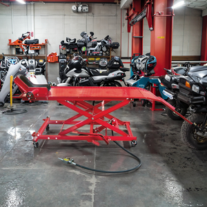 Elevador de cilindro de bomba de aire con diseño de tijera de 1000LBS, elevadores de coche para elevador de mesa de motocicleta - Product Image 2