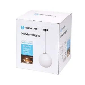 Lampe suspendue en cristal E27, design élégant, sans source de lumière, idéale pour l'éclairage décoratif dans les maisons et les espaces - Product Image 2