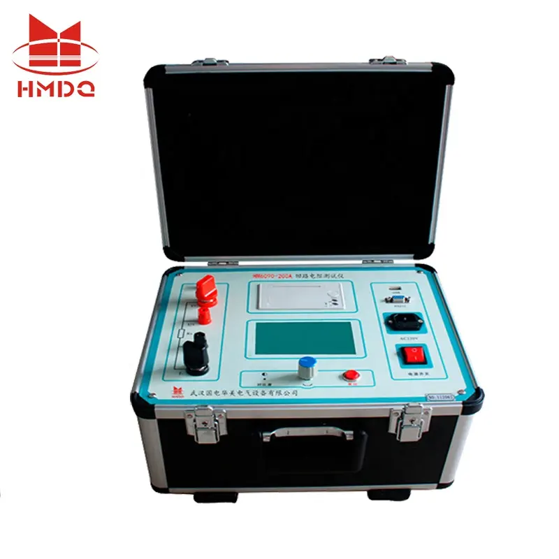 HM6090-100A arus tinggi kontak-resistan-penguji pemasok meteran resistensi Loop 100a mikro ohm Meter