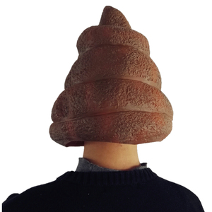 Máscara de látex de Halloween de cabeza de caca repugnante para cosplay, venta al por mayor, tamaño adulto, para fiestas, máscara personalizada de caca - Product Image 4