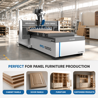 Machines CNC pour le travail du bois, routeur CNC ATC 4X4 1200 X 1200 2140 1325 ATC pour la fabrication de portes en bois