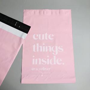 E-commerce Premium Matte Pink Shipping Bags - Custom Printed Poly Mailers for Branded E-commerce Packaging - Product Image 4
