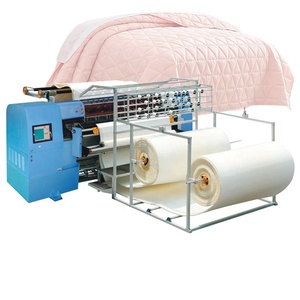 Cnc Multi Multiple <strong>Needle</strong> Computerized Industry Computer <strong>Double</strong> <strong>Needle</strong> Continue Small Quilt Machine Cpu Italy - Product Image 1