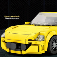 Reobrix 823 384PCS Gran Turismo Mobil Sport Model Balap Kota Dekorasi Meja Ornamen Set Blok Bangunan