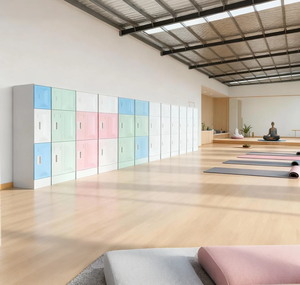 Armoire à casiers électronique à vente chaude, casier en plastique pour le personnel de l'atelier, salle de sport, structure assemblée - Product Image 5