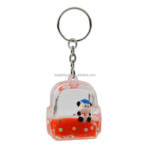 Nước nổi lấp lánh bên trong hình dạng chân Keychain <span class=keywords><strong>Keyring</strong></span> - Product Image 2