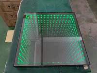 Tapis lumineux pour DJ Night Club Dancing Party LED 3D Mirror Starlit Starry Abyss Dance Floor