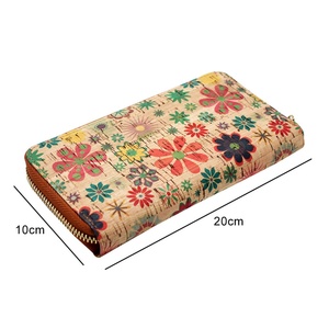 Women Cork Vegan Purse Wallet Large Capacity Smart Phone Clutch Zip Long Purse with Card Holder Coin Pocket Vegan Gift - Product Image 2