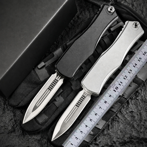Navaja Plegable Táctica Hera II 8Cr14MoV con Mango de Aluminio Aeroespacial, Ergonómica, para Supervivencia, Camping, con Rompecristales EDC - Product Image 6