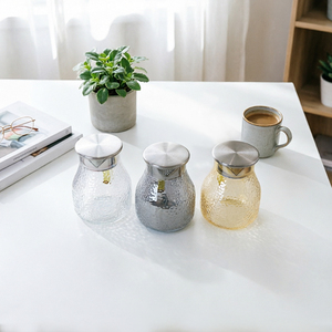 <span class=keywords><strong>Carafe</strong></span> à thé <span class=keywords><strong>en</strong></span> <span class=keywords><strong>verre</strong></span> alvéolé <span class=keywords><strong>sans</strong></span> plomb, avec couvercle filtrant <span class=keywords><strong>en</strong></span> acier inoxydable, pour la restauration et l'approvisionnement <span class=keywords><strong>en</strong></span> thé - Product Image 6
