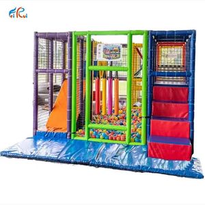 Matériel de PE durable certifié CE portable terrains de jeux extérieurs d'intérieur équipement de jeu souple mobile facile à assembler pour centre commercial scolaire - Product Image 6
