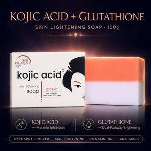 Savon Artisanal Éclaircissant Anti-Taches 100g à l'Acide Kojique <span class=keywords><strong>et</strong></span> au Glutathion pour un Teint Uniforme – Marque Blanche - Product Image 6